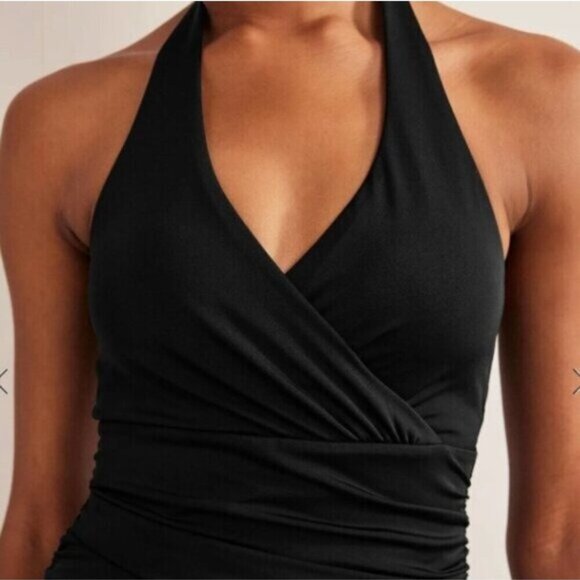 Boden Women’s Black Halter Ruched Swimsuit - Picture 5 of 15